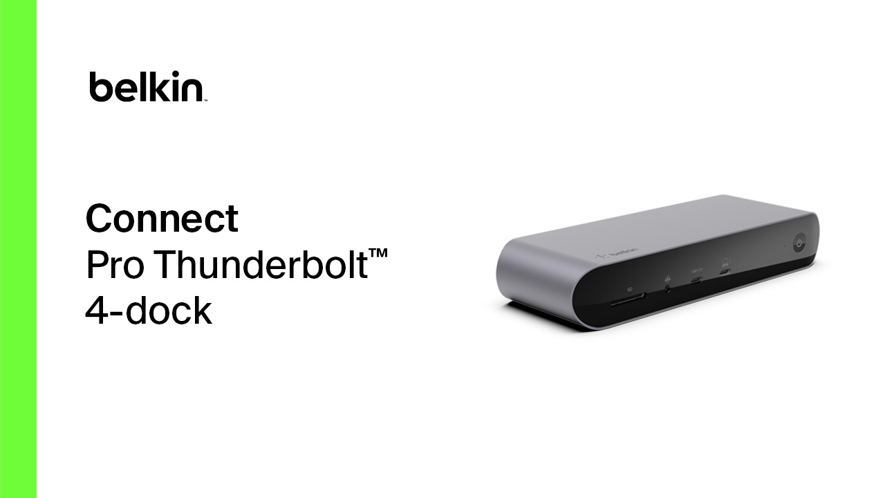 Belkin Thunderbolt 4 Dock Pro, compatible with an 8K monitor at